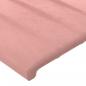 Preview: Kopfteil mit Ohren Rosa 83x16x118/128 cm Samt