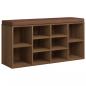 Preview: Schuhbank Braun Eichen-Optik 103x30x48 cm Holzwerkstoff