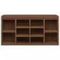 Preview: Schuhbank Braun Eichen-Optik 103x30x48 cm Holzwerkstoff