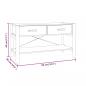 Preview: TV-Schrank Schwarz 82x38x45 cm Holzwerkstoff