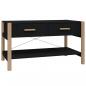 Preview: Couchtisch Schwarz 82x48x45 cm Holzwerkstoff