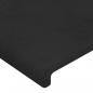 Preview: Kopfteile 2 Stk. Schwarz 100x5x78/88 cm Samt