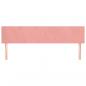 Preview: Kopfteile 2 Stk. Rosa 100x5x78/88 cm Samt