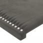 Preview: Kopfteile 2 Stk. Dunkelgrau 72x5x78/88 cm Samt