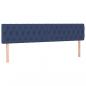 Preview: Kopfteile 2 Stk. Blau 100x7x78/88 cm Stoff