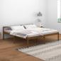 Preview: ARDEBO.de - Seniorenbett Honigbraun 200x200 cm Massivholz Kiefer