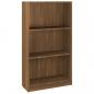 Preview: Bücherregal Braun Eiche 60x24x109 cm Holzwerkstoff