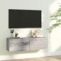 Preview: ARDEBO.de - TV-Wandschrank Grau Sonoma 100x30x30 cm Holzwerkstoff