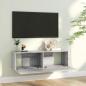 Preview: TV-Wandschrank Grau Sonoma 100x30x30 cm Holzwerkstoff