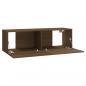 Preview: TV-Wandschrank Braun Eiche 100x30x30 cm Holzwerkstoff