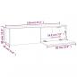 Preview: TV-Wandschrank Grau Sonoma 120x30x30 cm Holzwerkstoff