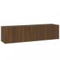 Preview: TV-Wandschrank Braun Eichen-Optik 120x30x30 cm Holzwerkstoff