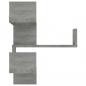 Preview: Wand-Eckregale 2 Stk. Grau Sonoma 40x40x50 cm Holzwerkstoff