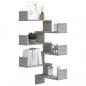 Preview: Wand-Eckregale 2 Stk. Grau Sonoma 40x40x50 cm Holzwerkstoff