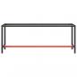 Preview: Werkbankgestell Mattschwarz und Mattrot 210x50x79 cm Metall