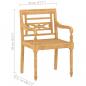 Preview: 4-tlg. Garten-Lounge-Set Massivholz Teak