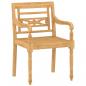 Preview: 4-tlg. Garten-Lounge-Set Massivholz Teak