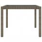 Preview: 7-tlg. Garten-Essgruppe mit Kissen Poly Rattan Grau