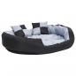 Preview: Hundekissen Wendbar und Waschbar Grau und Schwarz 110x80x23 cm