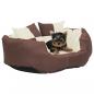 Preview: ARDEBO.de - Hundekissen Wendbar und Waschbar Braun und Creme 65x50x20 cm