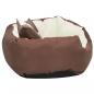 Preview: Hundekissen Wendbar und Waschbar Braun und Creme 65x50x20 cm