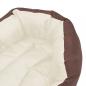 Preview: Hundekissen Wendbar und Waschbar Braun und Creme 65x50x20 cm