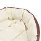 Preview: Hundekissen Wendbar und Waschbar Braun und Creme 85x70x20 cm