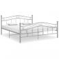 Preview: ARDEBO.de - Bett Grau Metall 140x200 cm