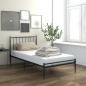 Preview: ARDEBO.de - Bett Schwarz Metall 90x200 cm