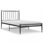 Preview: Bett Schwarz Metall 90x200 cm