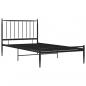 Preview: Bett Schwarz Metall 90x200 cm