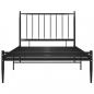 Preview: Bett Schwarz Metall 90x200 cm