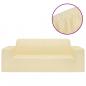 Preview: Stretch Sofahusse 2-Sitzer Creme Polyester-Jersey  