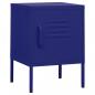 Preview: Nachttisch Marineblau 35x35x51 cm Stahl