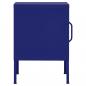 Preview: Nachttisch Marineblau 35x35x51 cm Stahl