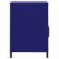 Preview: Nachttisch Marineblau 35x35x51 cm Stahl 