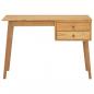 Preview: Schreibtisch mit 2 Schubladen 110x52x75 cm Massivholz Teak