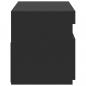 Preview: TV-Schrank mit LED-Leuchten Schwarz 75x35x40 cm