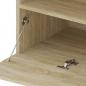 Preview: TV-Schrank mit LED-Leuchten Sonoma-Eiche 75x35x40 cm