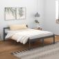 Preview: ARDEBO.de - Seniorenbett Grau 150x200 cm Massivholz Kiefer