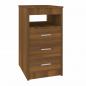 Preview: Sideboard mit Schubladen Braun Eichen-Optik 40x50x76 cm