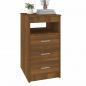 Preview: Sideboard mit Schubladen Braun Eichen-Optik 40x50x76 cm