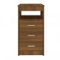 Preview: Sideboard mit Schubladen Braun Eichen-Optik 40x50x76 cm