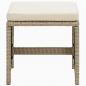 Preview: 9-tlg. Garten-Essgruppe mit Kissen Poly Rattan Beige