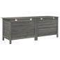 Preview: Gartentruhe Anthrazit 150x50x56,5 cm Massivholz Tanne