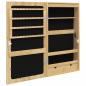 Preview: Spiegel-Schmuckschrank mit LED-Beleuchtung Wandmontage