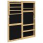 Preview: Spiegel-Schmuckschrank mit LED-Beleuchtung Wandmontage