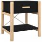 Preview: Nachttische 2 Stk. Schwarz 42x38x45 cm Holzwerkstoff