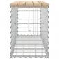 Preview: Gartenbank aus Gabionen 103x31,5x42 cm Massivholz Kiefer