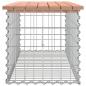 Preview: Gartenbank aus Gabionen 103x44x42 cm Massivholz Douglasie